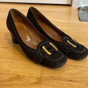 Salvatore Ferragamo Suede Heels